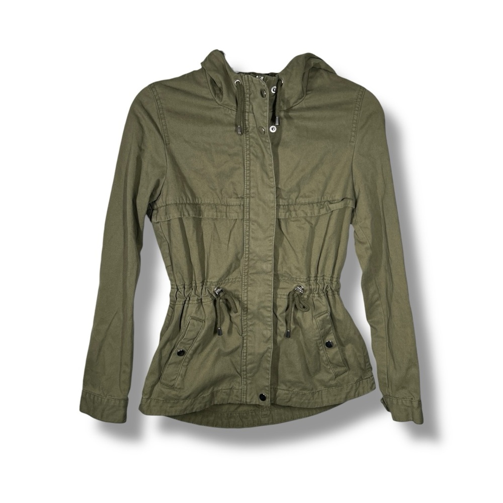 Divided H&M Army Green Utility Cargo Jacket Size 0 - "Jessi"